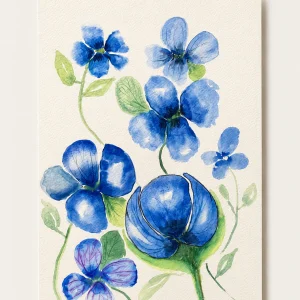 Flores azules